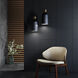 Danica Black / Brass Pendant Ceiling Light, Cup Shaped